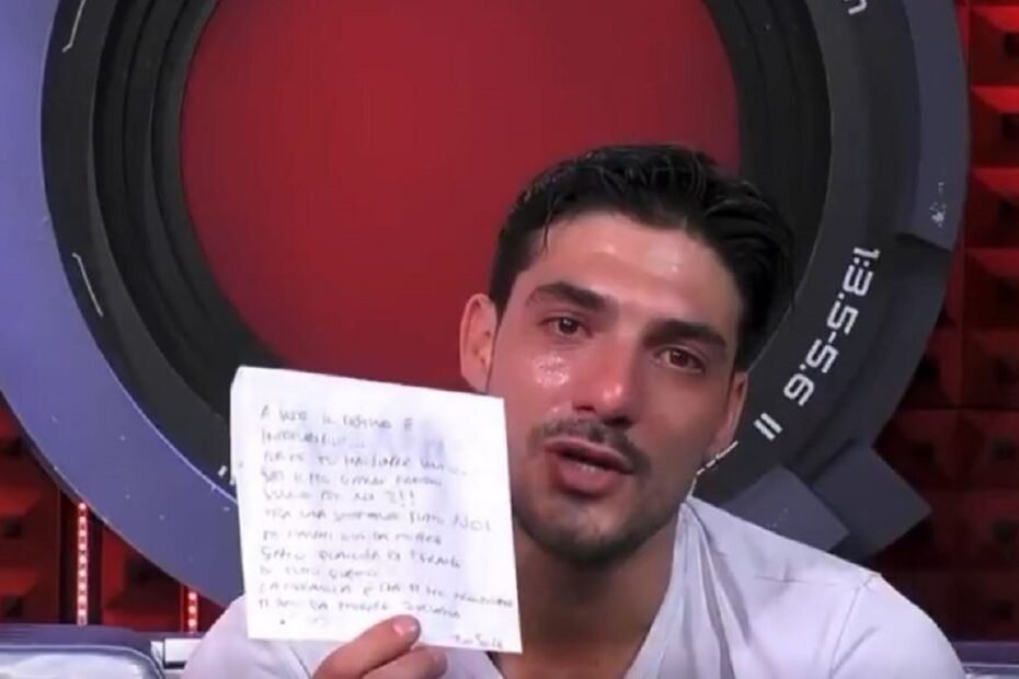 grande fratello lorenzo crolla in confessionale shaila
