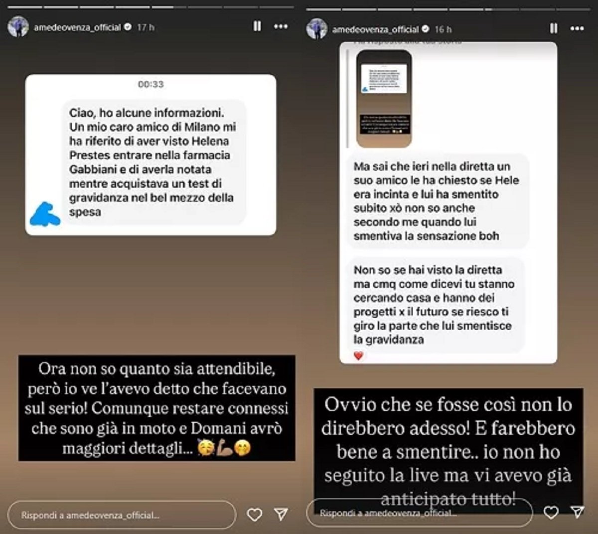 Javier Martinez e Helena Prestes incinta?
