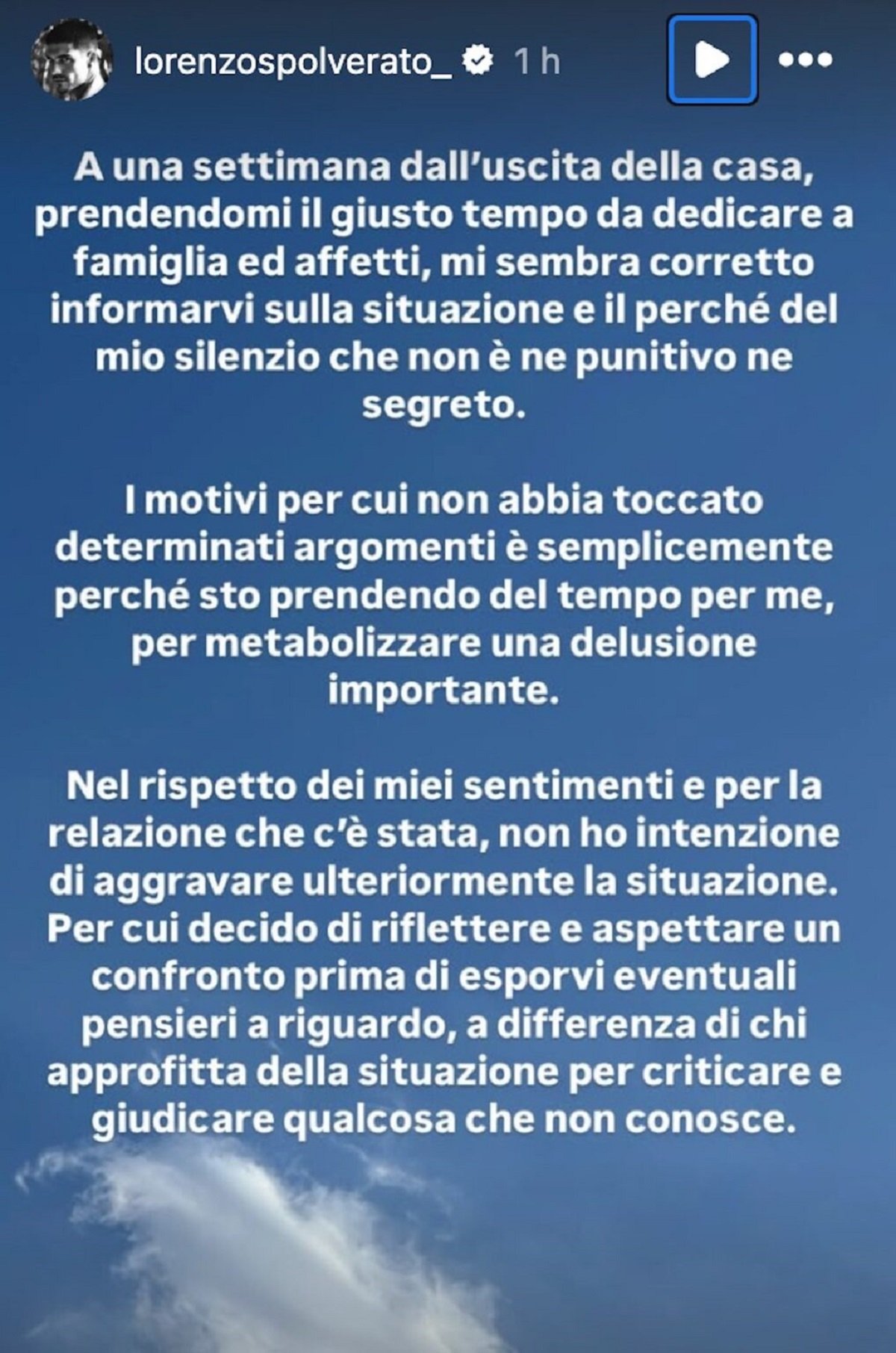 Grande Fratello, Lorenzo Spolverato rompe il silenzio su Shaila