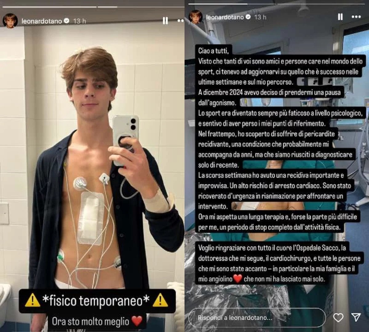 Lorenzo Tano operato al cuore figlio di Rocco Siffredi