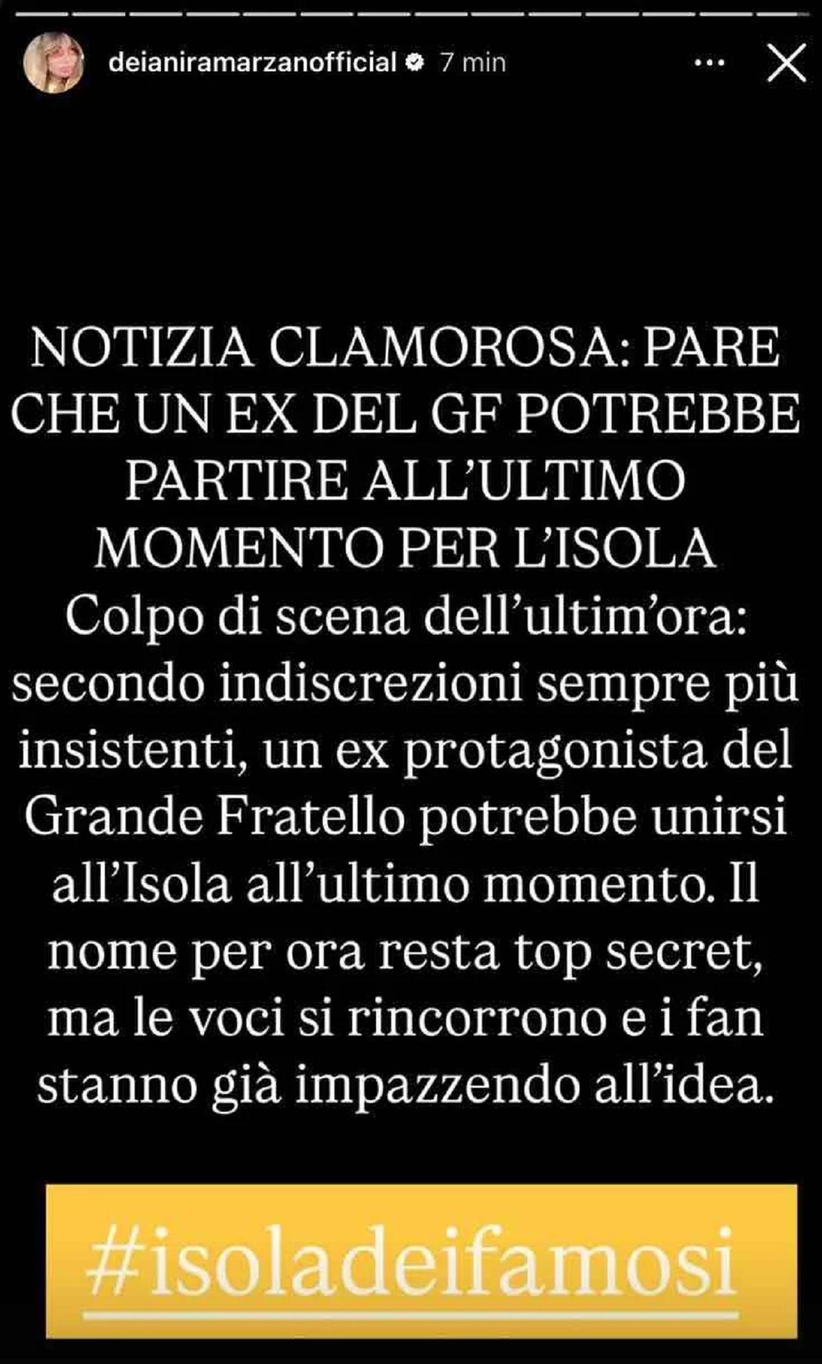 Un nuovo concorrente all'Isola dei Famosi 2025 dal Grande Fratello