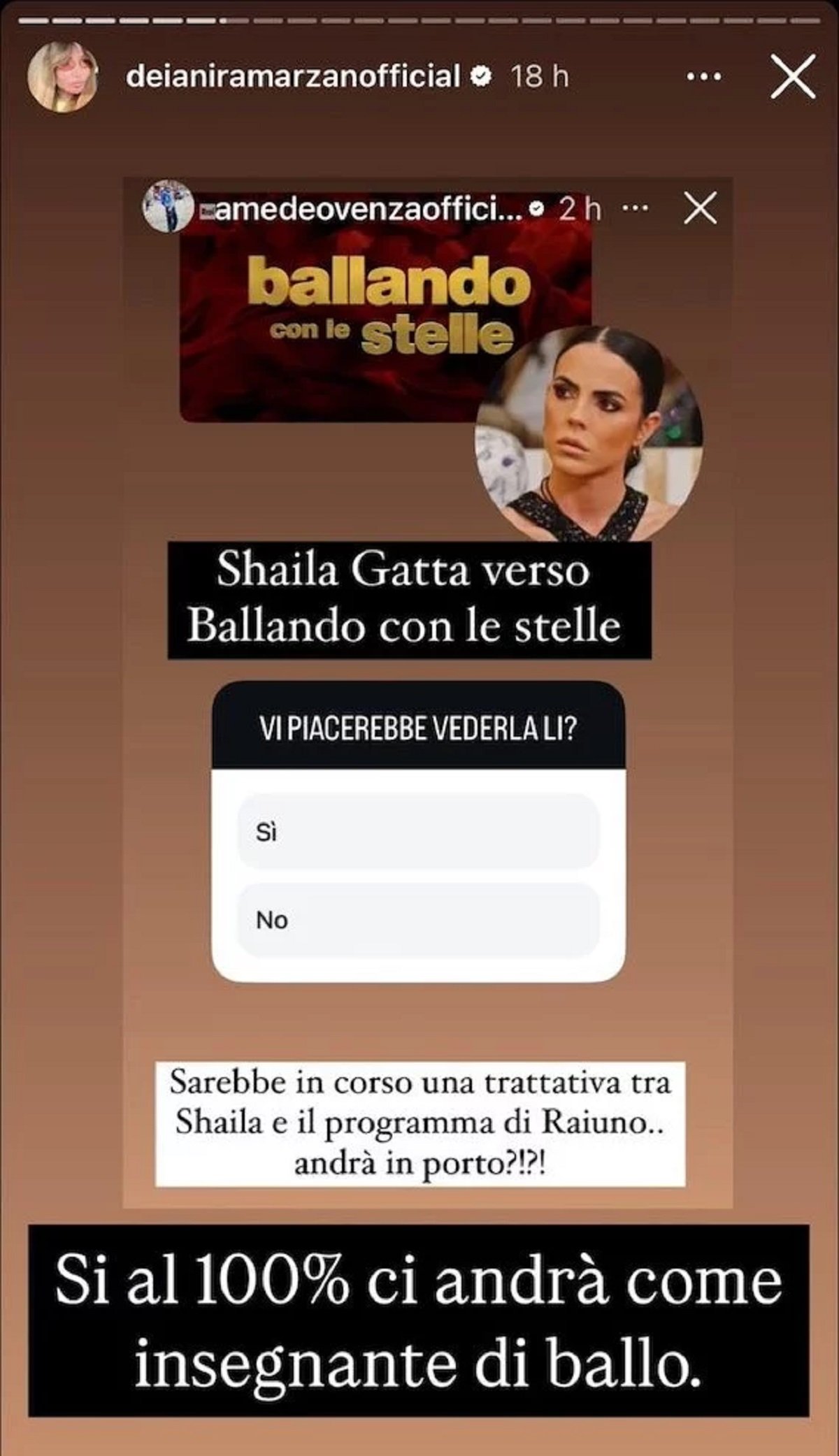 Nuovo lavoro in tv per Shaila Gatta insegnante ballando con le stelle