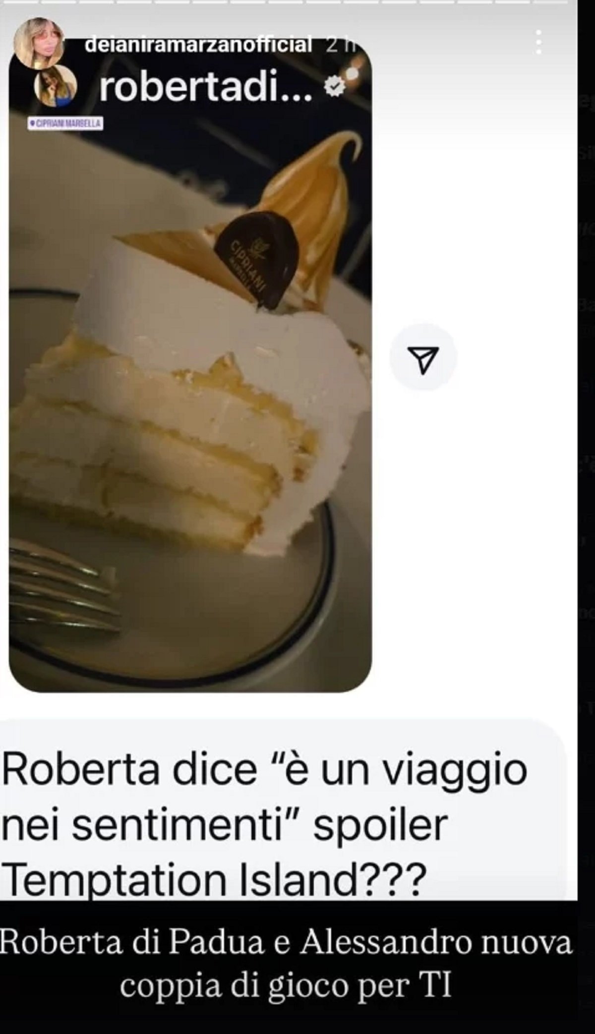 Temptation Island coppia famosa Uomini e Donne roberta di padua alessandro vicinanaa